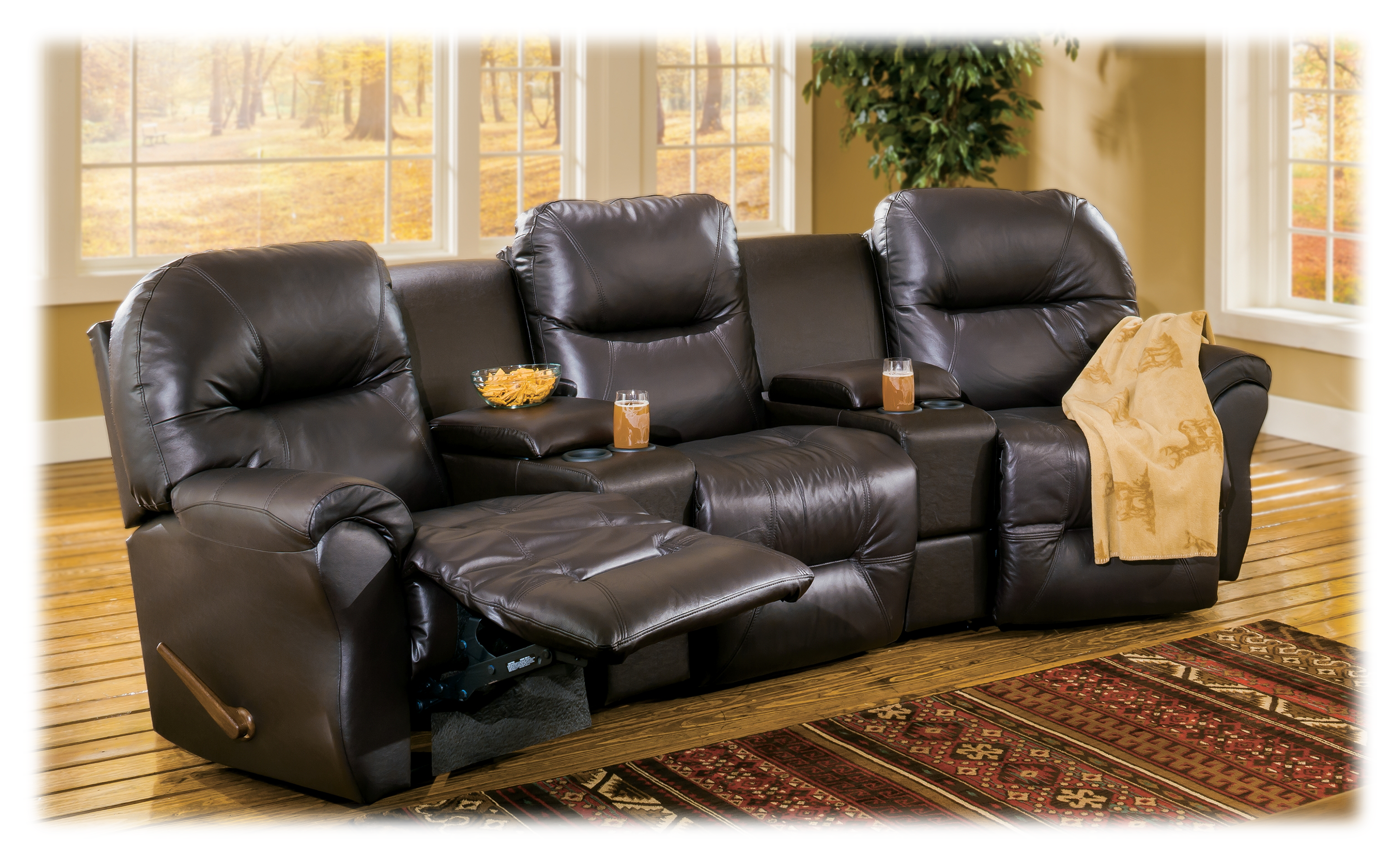 Best Home Furnishings Bodie 3Seat Leather Sectional Cabela's